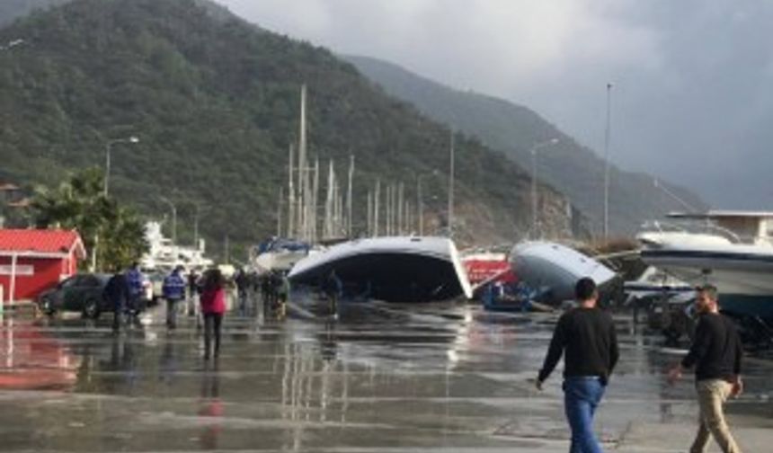 Marmaris’te dehşete düşüren görüntüler