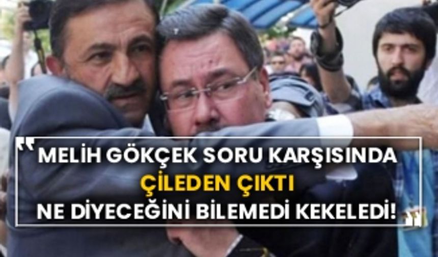 Melih Gökçek soru karşısında çileden çıktı ne diyeceğini bilemedi kekeledi!