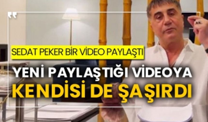 Sedat Peker bir video paylaştı, yeni paylaştığı videoya kendisi de şaşırdı