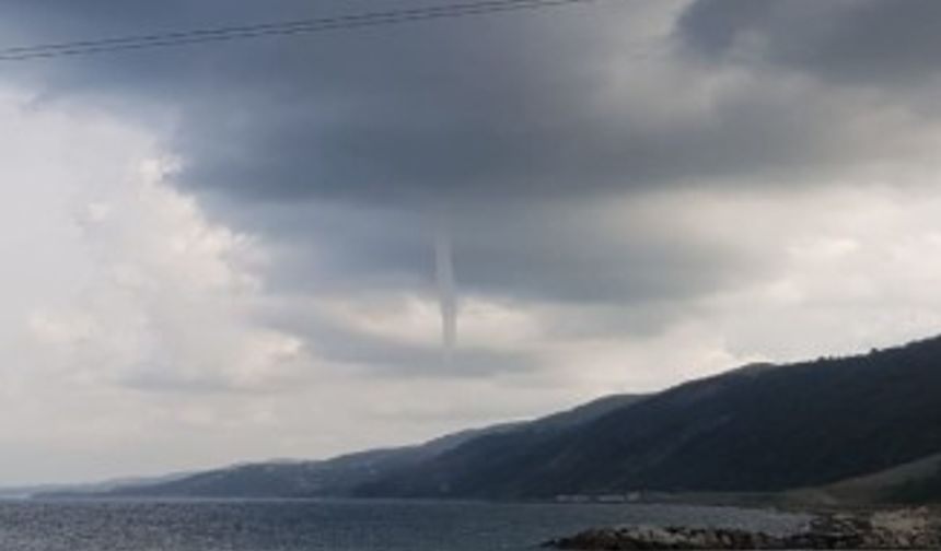 Sinop’ta çıkan hortum korkuttu