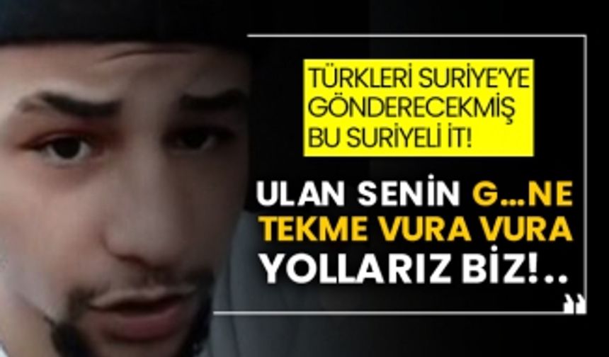 Tiktok'ta yayın yapan Suriye uyruklu bir şahsın sözlerine tepkiler çığ gibi büyüyor