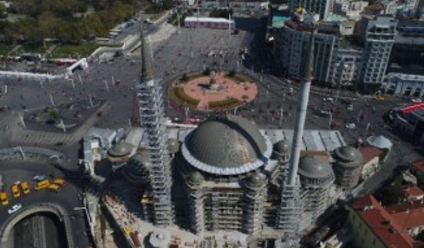 Taksim Camii’nin içi ilk kez görüntülendi