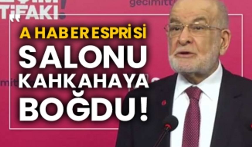 Karamollaoğlu'nun A Haber esprisi salonu kahkahaya boğdu!