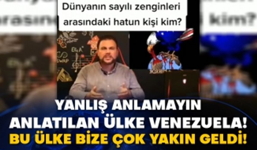 Yanlış anlamayın anlatılan ülke Venezuela! Bu ülke bize çok yakın geldi!