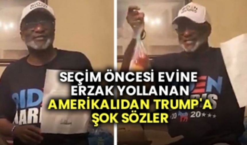 Seçim öncesi evine erzak yollanan Amerikalıdan Trump'a şok sözler