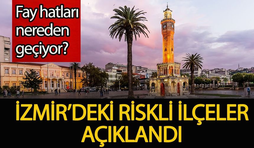 İzmir'de fay hatlarının nereden geçtiği açıklandı