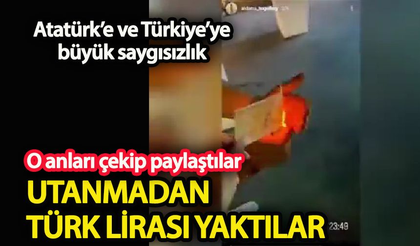 Antalya'da turistler Türk Lirası yaktı