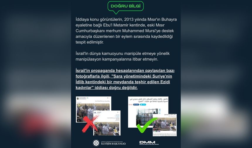 DMM’den İdlib’de Ezidi Kadınların Teşhir Edildiği İddiasına Yalanlama