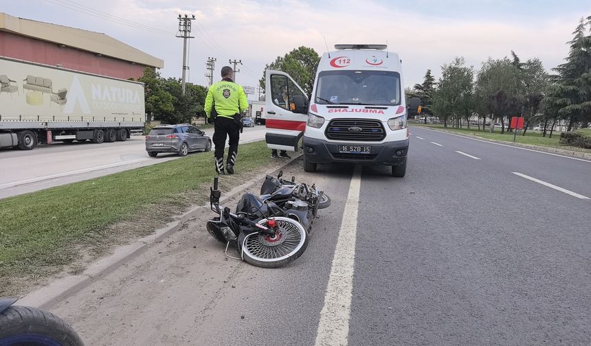 Bursa'da 'Dur' İhtarına Uymayan Motosikletli Kaza Sonrası Yakalandı