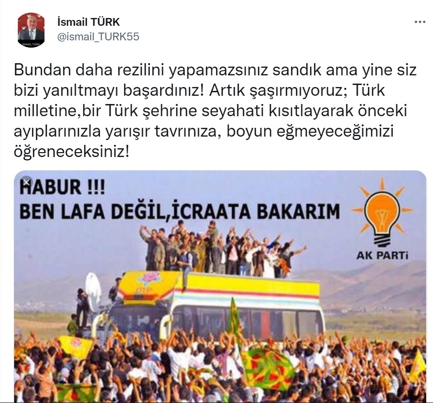 ismail türk tweet 