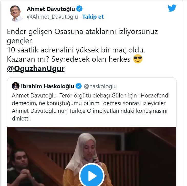 utoğlu tweet 