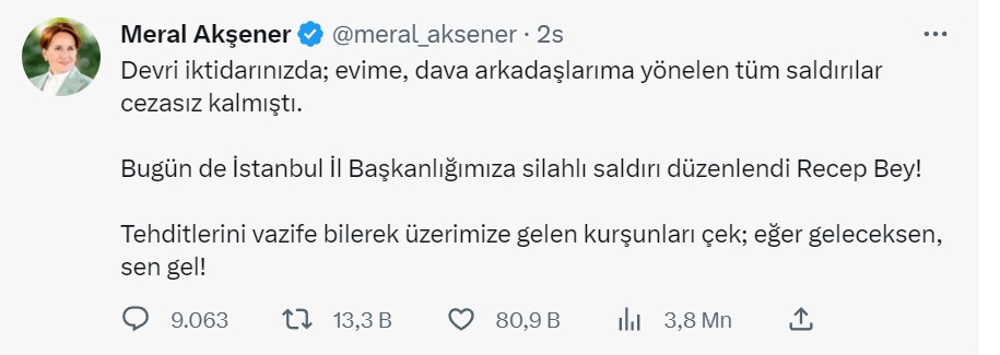 akşener tweet 