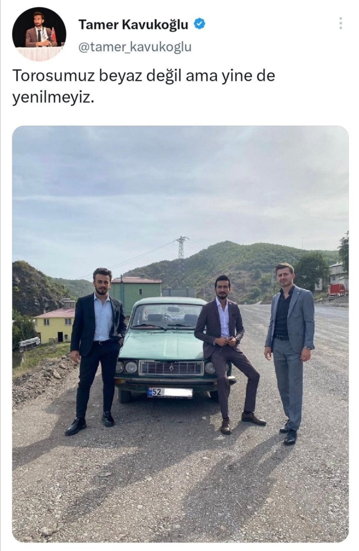 tamer kavukoğlu tweet